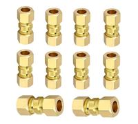 Brake Pipe Fittings, Pipeline Connector Set, 1.3 inches long Automotive Repair Kit, Metal Construction, Leak-Proof Seal Design For RV Sedan Mechanic Auto Shop Maintenane