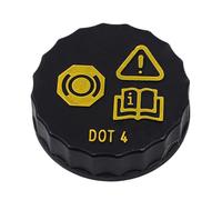 Brake Reservoir Cap - Double Layer Dustproof Cover | Brake Fluid Tank Caps With Sealed Protection, PP Black Cap For Travel Adventure Vehicles, Motorcycle Automotive Repair, Industrial Maintenance