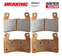 Set 4 Pastillas Freno Delanteros Super Sinter Honda CB 1300 Sa Fairing ABS 2008