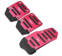 BRALEM Auto Pedales para Alfa Romeo 147 156 159 166 Mito, Acero Inoxidable Funda Protectora Pedales Embrague Gas Cubierta Freno Antideslizante Inoxidable Resistente Desgaste Accesorios,A