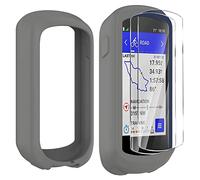 Braleto Funda +2 Piezas Protector de Pantalla Compatible con Garmin Edge Explore 2,Protector de Pantalla de Vidrio de Dureza 9H Accesorios para Ordenadores de Bicicleta GPS (Grey)