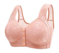 Bralette básico sin costuras frontal sin costuras para mujer, talla grande, bralette para mujer, ropa quirúrgica 2025 Y2K, BRAF-076 Rosa, 3XL