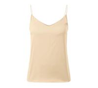 Bralette de encaje para mujer, cuello en V, brasier integrado, sin mangas, para música, copa suave, para balcón, trabajo, oficina, todos los días, beige, L