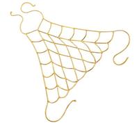 Bralette de malla metálica dorada para mujer, versátil y hueco, arnés de bikini