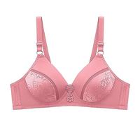 Bralette Mujer Sin Aros Pechos Grandes - Sujetador para Mujer Push Up sin Costuras, Bustier con Cuello de Pico Profundo Inalámbrico Minimizador BHS Skiny Bra Apoyo Ropa Interior Sujetador Mujer