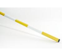 Brama-West - Barra de obstáculos para caballos, 3 m, para entrenamiento de salto, trabajo en el suelo, color blanco y amarillo