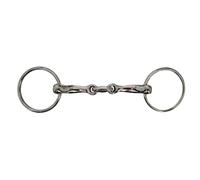 Brama West Caballo de doble rotura de acero inoxidable - 16 mm, tamaño del anillo 60/70 mm, resistente y duradero (155)