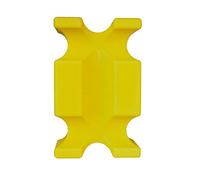 Brama West Cavaletti - Bloque de obstáculos (61 x 38 x 22 cm), diseño de caballo, color amarillo