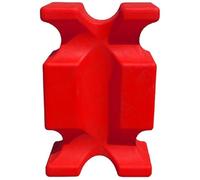 Brama West Cavaletti - Bloque de obstáculos (61 x 38 x 22 cm), diseño de caballo, color rojo