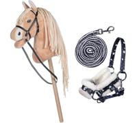 Brama West Hobby Horse HKM - Juego de cabestro y cabestro (estrellas)