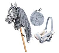 Brama West Hobby Horse HKM - Juego de cabestro y cabestro (gris)