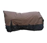 Brama-West - Manta de mimbre para caballo, con cuello alto y forro polar, 600D, impermeable, color marrón (marrón, 125)