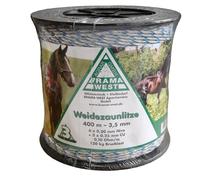 Brama West Red para valla de sauce, 400 m x 3,5 mm, 6 x 0,20 mm NIRO + 3 x 0,25 mm CU