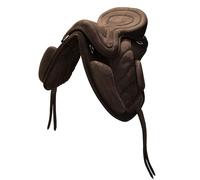 Brama West Sillín infantil sin árboles "Safety", tamaño del asiento 13", incluye estribos y correa de sillín (marrón 13")