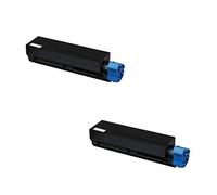 Bramacartuchos -2 x Toner Compatible con Oki B412 / B432 / B512 / MB472 / MB492 / MB562 - 45807106 Alta Capacidad (2)