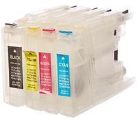 Bramacartuchos - Set de 4 Cartuchos Recargables LC1240 / LC1280