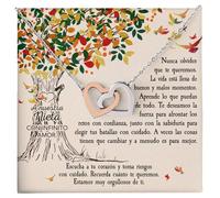 Bramart Collar Mujer A nuestra Nieta, Plata - Ideas de Regalos para ella, Cumpleaños o Navidad - Estuche con DEDICATORIA incluido (A nuestra Nieta)