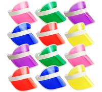 Bramble 12 Viseras Neon para Mujeres y Hombres, Gorra Visera Mujer Playa Verano Sol, Talla Única