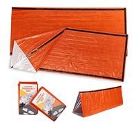 Bramble - 2 Premium Saco de Dormir de Emergencia - Sacos de Vivac - Manta Termica Supervivencia