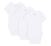 Bramble & Bear Body Bebé Manga Corta (Pack de 3/6) - Body Bebé Unisex de Algodón Orgánico para Bebés de 0 a 3 años, Blanco (Pack de 3), 9-12 meses