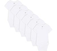 Bramble & Bear Body Bebé Manga Corta (Pack de 3/6) - Body Bebé Unisex de Algodón Orgánico para Bebés de 0 a 3 años, Blanco (Pack de 6), 9-12 meses