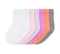 Bramble & Bear pack de 6/12 Calcetines de agarre unisex para bebés, Calcetines antideslizantes de algodón suave, Surtido de azules y rosas en tallas de 0 a 5 años, Surtido Rosa (Pack de 6), 3-5 años