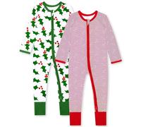 Bramble & Bear Pijama Bebé Niño y Niña (Packs de 2) - Algodón Orgánico. Pijamas Enteros para Bebés Supersuaves