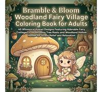 Bramble & Bloom: Woodland Fairy Village Adult Coloring Book: 40 Whimsical Kawaii Designs Featuring Adorable Fairy Cottages in Mushroom Tree Roots and ... Hollow Homes for Stress Relief and Relaxation
