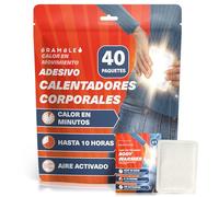 Bramble - Calentadores corporales Adhesivos (Paquete de 40) - Parches Adhesivos ultrafinos para Calor localizado - Se activan con el Aire y no Dejan Olor - hasta 10 Horas de Calor