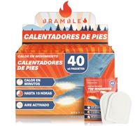 Bramble - Calentadores de Dedos Adhesivos (40 Pares, 80 en Total) - Parches Adhesivos ultrafinos para Zapatos y Botas - Se activan con el Aire y no Dejan Olor - hasta 10 Horas de Calor