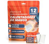 Bramble - Calentadores de manos (12 pares, 24 en total) - Calentadores de bolsillo activados por aire para actividades al aire libre - Se calientan en minutos y no dejan olor - Hasta 10 horas de calor