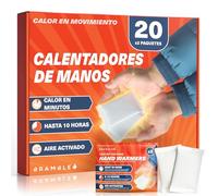 Bramble - Calentadores de manos (20 pares, 40 en total) - Calentadores de bolsillo activados por aire para actividades al aire libre - Se calientan en minutos y no dejan olor - Hasta 10 horas de calor