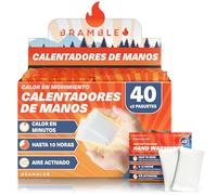 Bramble - Calentadores de Manos (40 Pares, 80 en Total) - Calentadores de Bolsillo activados por Aire para Actividades al Aire Libre - Se calientan en Minutos - hasta 10 Horas de Calor