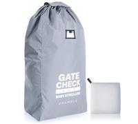 Bramble - Funda Grande para Cochecito de avión - Bolsa para Cochecito de bebé para Viajes en avión - Bolsa de Transporte Impermeable y Protectora para el Control de Puerta (Gris)