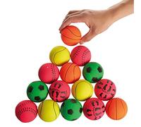 Bramble - Paquete de 15 Pelotas Saltarinas de Juguete de Goma Suave en Colores Vibrantes para Juegos Interactivos de Niños - 6 cm