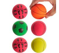 Bramble Paquete de 6 Pelotas Saltarinas de Juguete de Goma Suave en Colores Vibrantes para Juegos Interactivos de Niños - 6 cm