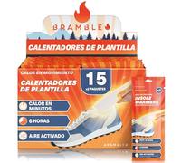 Bramble - Plantillas calentadoras para pies (15 Pares, 30 en Total) - Plantillas calentadoras para Zapatos y Botas - Activadas por Aire y sin Olor - hasta 10 Horas de Calor