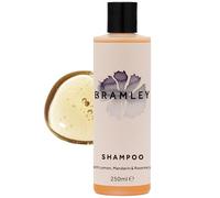 Bramley Champú (250 ml), champú natural y sin sulfatos con aceites esenciales de romero, limón y mandarina, vegano y sin SLS