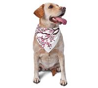 Branch of A Flourishing Tree Flowers Cherry Blossoms Spring Theme Art Bandana para perro, accesorio de boda, bufanda para mascotas, anuncio de compromiso, accesorios para mascotas