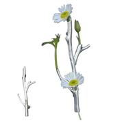 Branch-Shaped Flower Insert Brooch,DIY Wearable Flower Bouquet Brooch Holder Clip,Bouquet Holder Lapel Pins Holding 4 Fresh Or Dried Flowers (1)