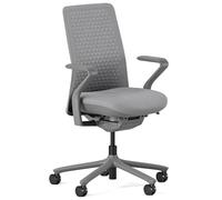 Branch Verve - Silla de oficina ejecutiva de alto rendimiento con respaldo contorneado y descanso lumbar ajustable, cojín de espuma de alta densidad con base de aluminio, hasta 275 libras, lunar