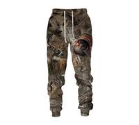 Brand-gangdiude Pantaloni 3D stampati Giungla da uomo Caccia Alpinismo e Pesca Abbigliamento da lavoro Mimetico Pantaloni sportivi Casual S-5XL