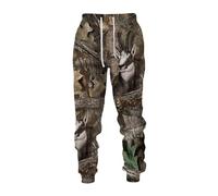 Brand-gangdiude Pantaloni 3D stampati Giungla da uomo Caccia Alpinismo e Pesca Abbigliamento da lavoro Mimetico Pantaloni sportivi Casual S-5XL