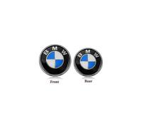 Brand-new Pack Applicable for Bmw Emblems Hood And Trunk, Bmw Emblem Replacement 82mm+74mm for All Bmw E30 E36 E46 E34 E39 E60 E65 E38 X3 X5 X6 3 4