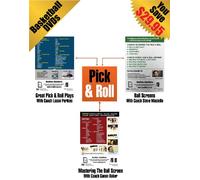 Brand New - Pick & Roll Basketball Training - 3 Pack Lot Of Youth Coaching DVDs