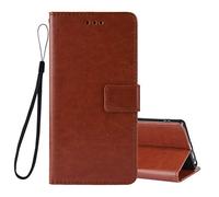 BRAND SET Cubierta Protectora para TCL 30 SE/TCL 306/TCL 305 Funda Libro Cuero PU Flip Folio Carcasa Estilo Retro con Ranuras Tarjetas Visita y Función Soporte Case para TCL 30 SE(Marrón)