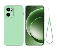 BRAND SET Funda de Silicona Suave para OnePlus 15R, Carcasa Antigolpes con Forro de Microfibra, Protección Antiarañazos para Hombres y Mujeres Funda para OnePlus 15R (Verde Menta)