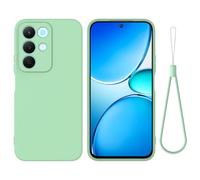 BRAND SET Funda de Silicona Suave para Realme C85, Carcasa Antigolpes con Forro de Microfibra, Protección Antiarañazos para Hombres y Mujeres Funda para Realme C85 (Verde Menta)