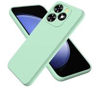 BRAND SET Funda de Silicona Suave para Tecno Pop 10C, Carcasa Antigolpes con Forro de Microfibra, Protección Antiarañazos para Hombres y Mujeres Funda para Tecno Pop 10C (Verde Menta)