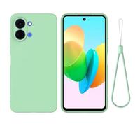 BRAND SET Funda de Silicona Suave para Tecno Spark Go 3, Carcasa Antigolpes con Forro de Microfibra, Protección Antiarañazos para Hombres y Mujeres Funda para Tecno Spark Go 3 (Verde Menta)
